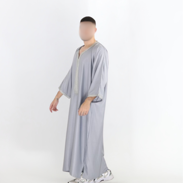 Misty grey Gandoura