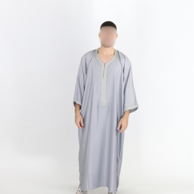 Misty grey Gandoura